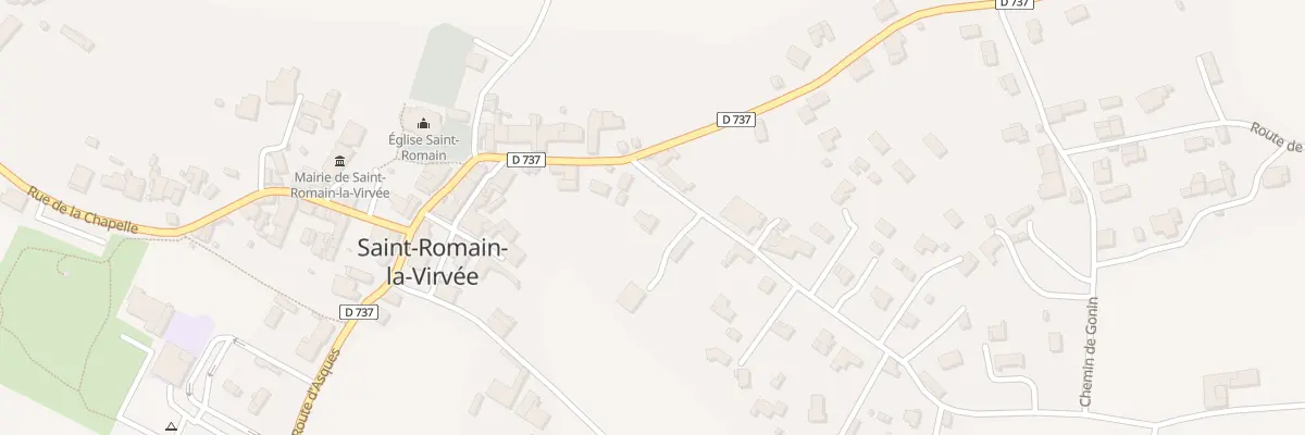 Plan du 25 Rte du Pouyau à Saint-Romain-la-Virvée