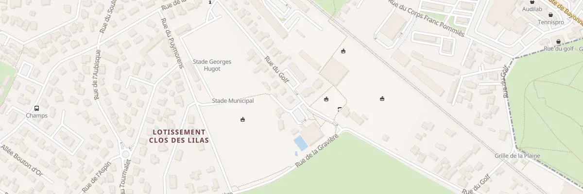 Plan du 16 Rue du Golf à Billère