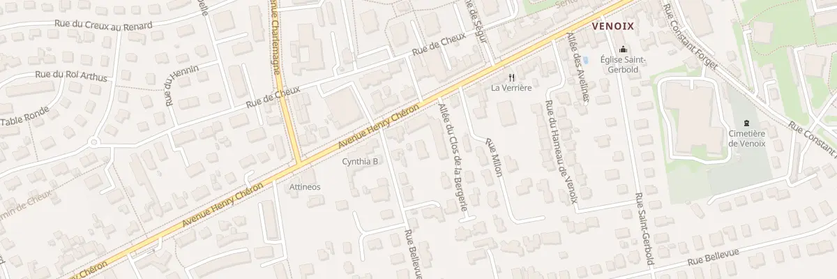 Plan du 81 Av Henry Chéron à Caen