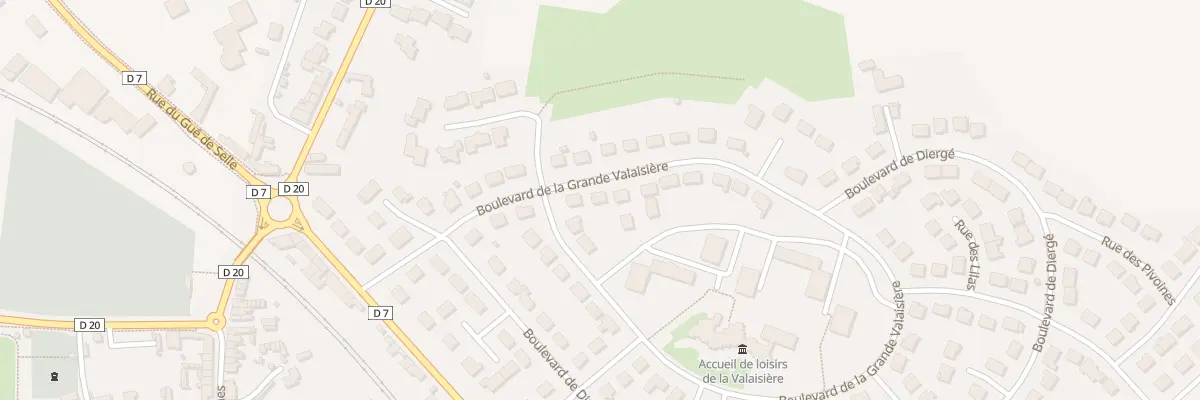 Plan du 15 Bd de la Gde Valaisiere à Évron