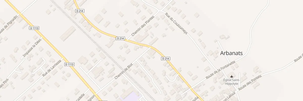 Plan du 2 Che de Biot à Arbanats