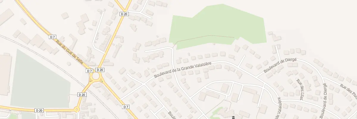 Plan du 22 Bd de la Gde Valaisiere à Évron