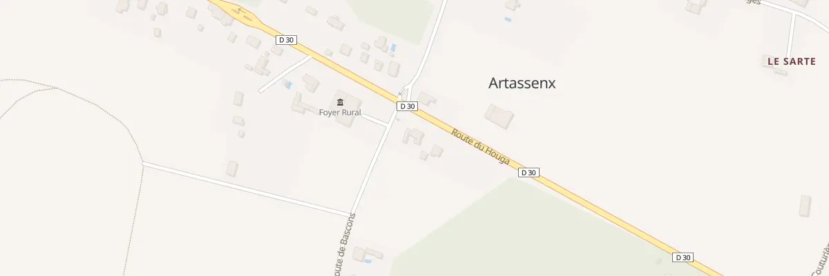 Plan du 26 Rte du Houga à Artassenx