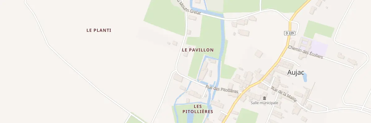 Plan du 2 Rue du Pavillon à Aujac