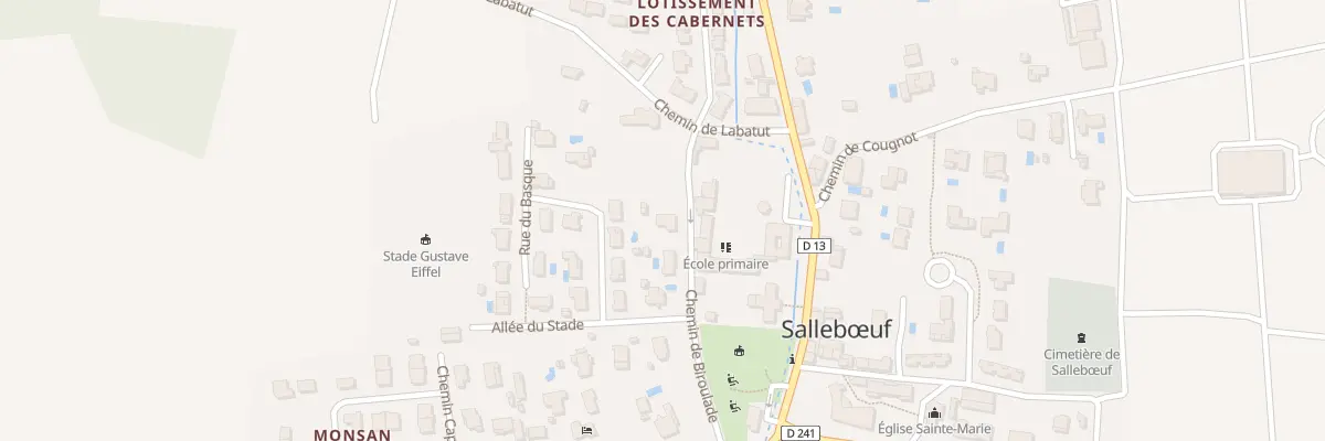 Plan du 71 Le Bourg à Sallebœuf
