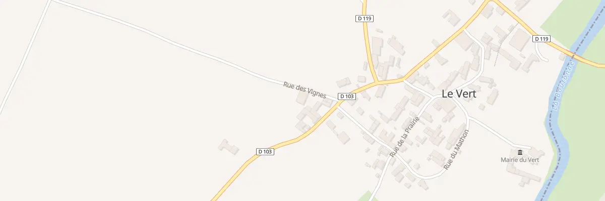 Plan du 1 Rue des Vigneaux au Vert