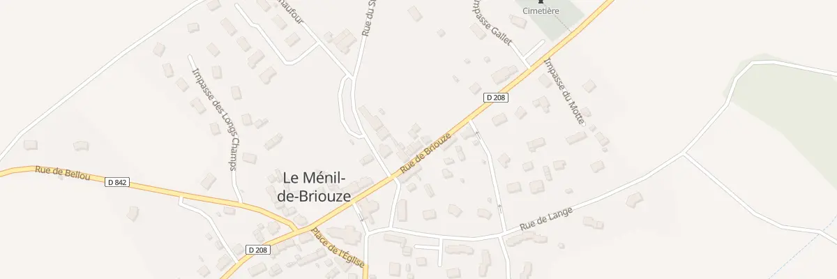 Plan du 13 Rue de Briouze au Ménil-de-Briouze