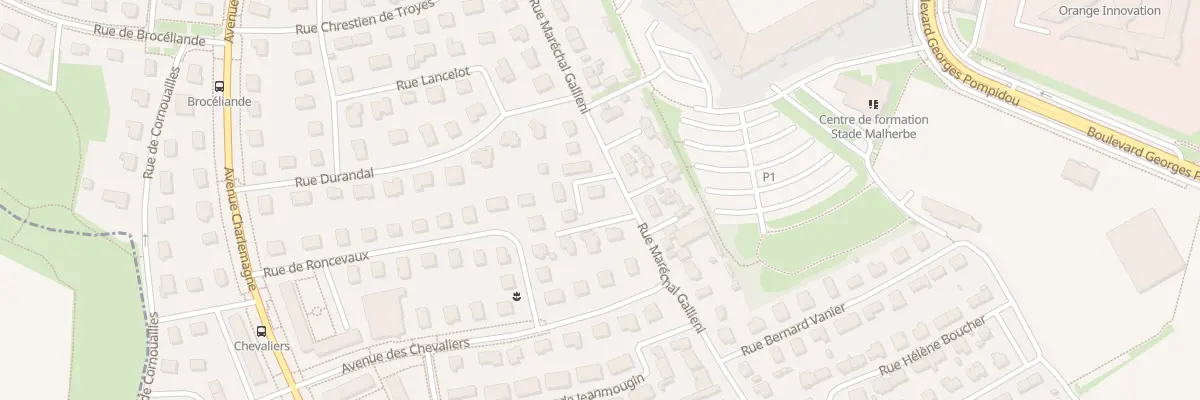 Plan du 77 Rue Maréchal Gallieni à Caen