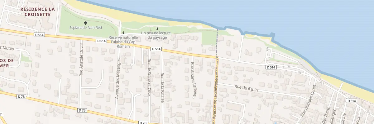 Plan du 14 Rue Arsène Lefèvre à Bernières-sur-Mer