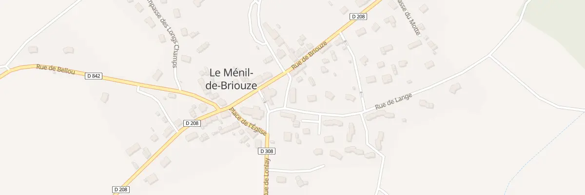Plan du 1 Rue de Lange au Ménil-de-Briouze