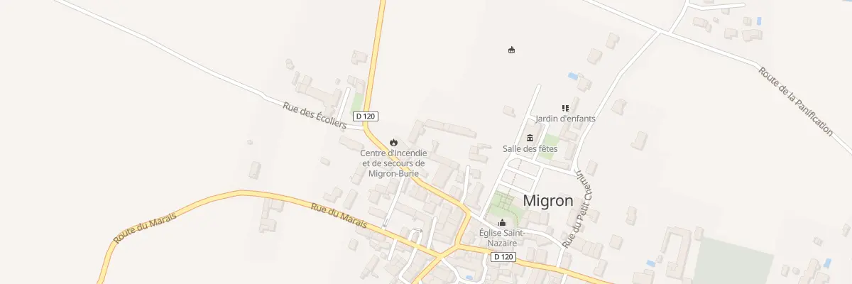 Plan du 16 Av de la République à Migron