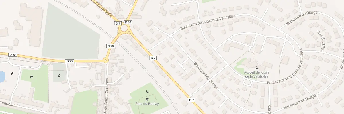Plan du 7 Bd de Diergé à Évron