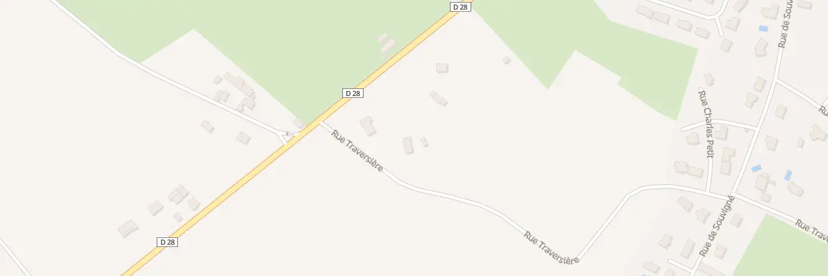 Plan du 10 Rue Traversière à Bouessay