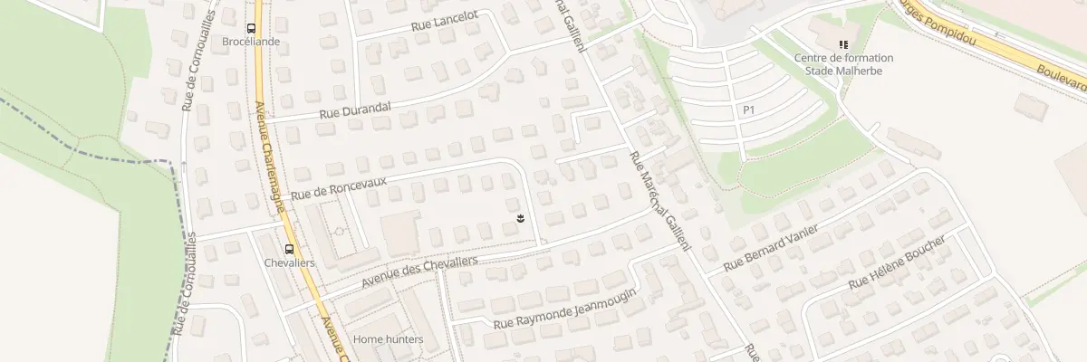 Plan du 6 Rue de Ronceveaux à Caen