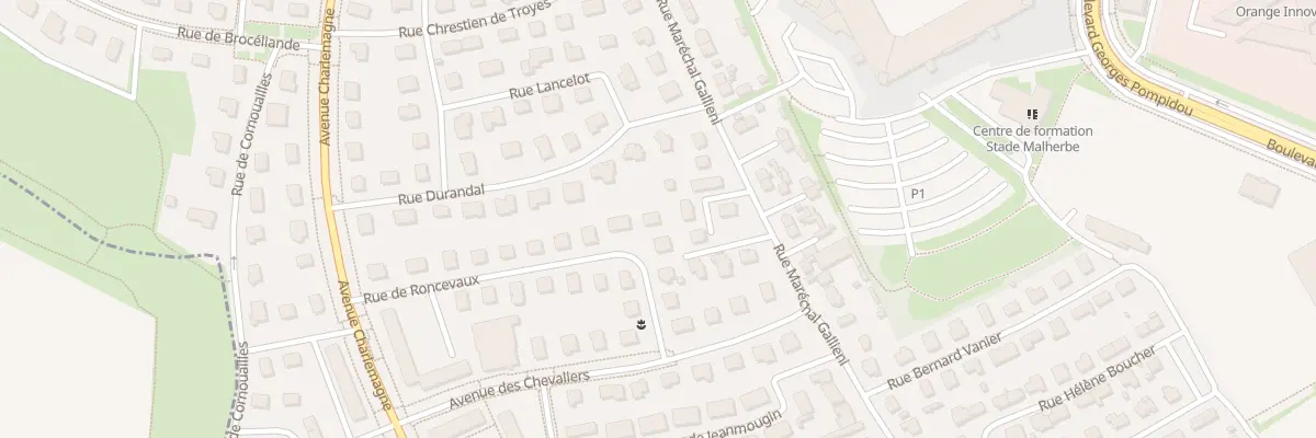 Plan du 10 Rue de Ronceveaux à Caen