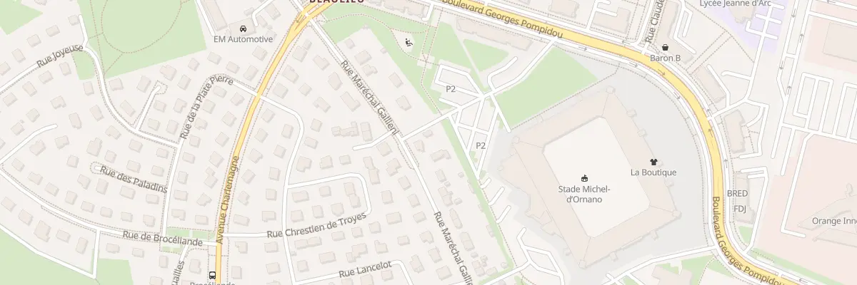 Plan du 100 Rue Maréchal Gallieni à Caen