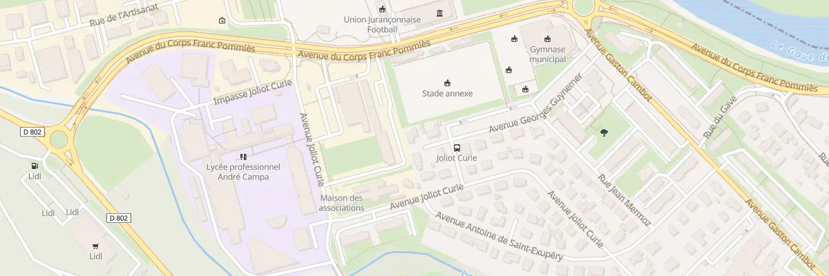 Plan du 6 Av Georges Guynemer à Jurançon