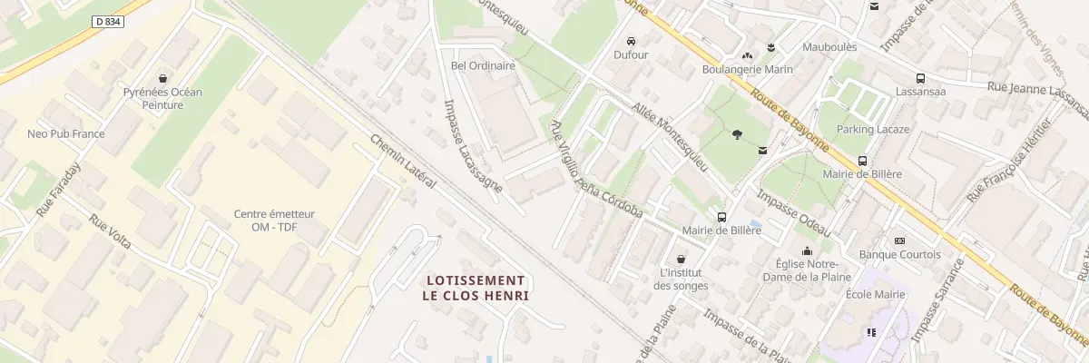 Plan du 17 Rue Virgilio Pena à Billère