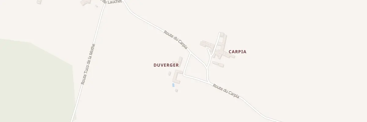 Plan du 1 Duverger à Budos