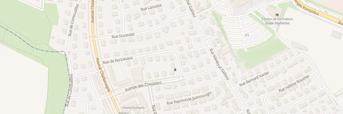 Plan du 5 Rue de Ronceveaux à Caen