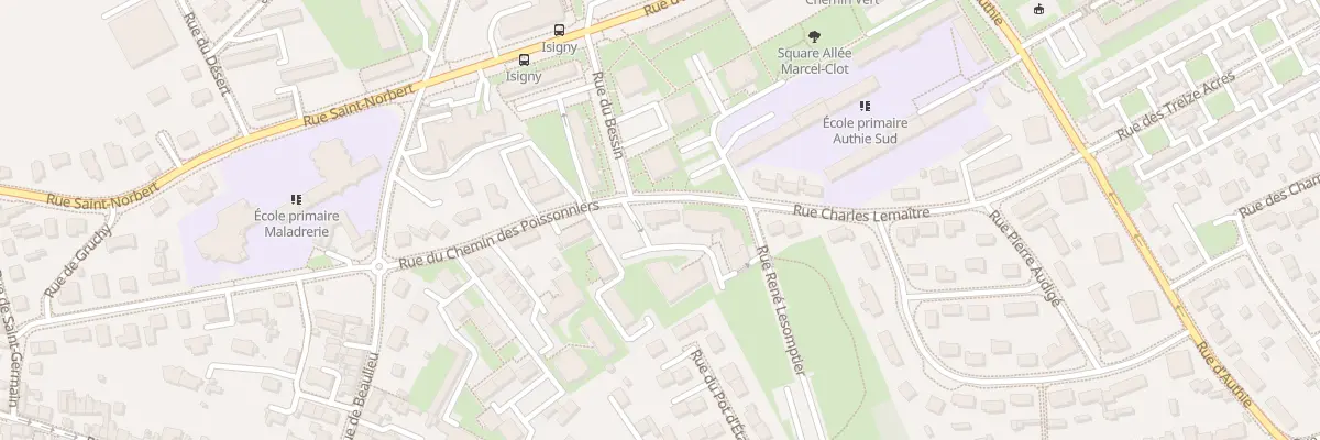 Plan du 20 Rue du Chemin des Poissonniers à Caen