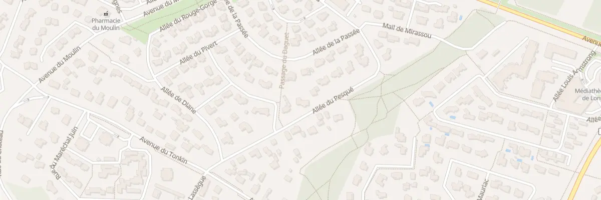 Plan du 13 All du Pesqué à Lons