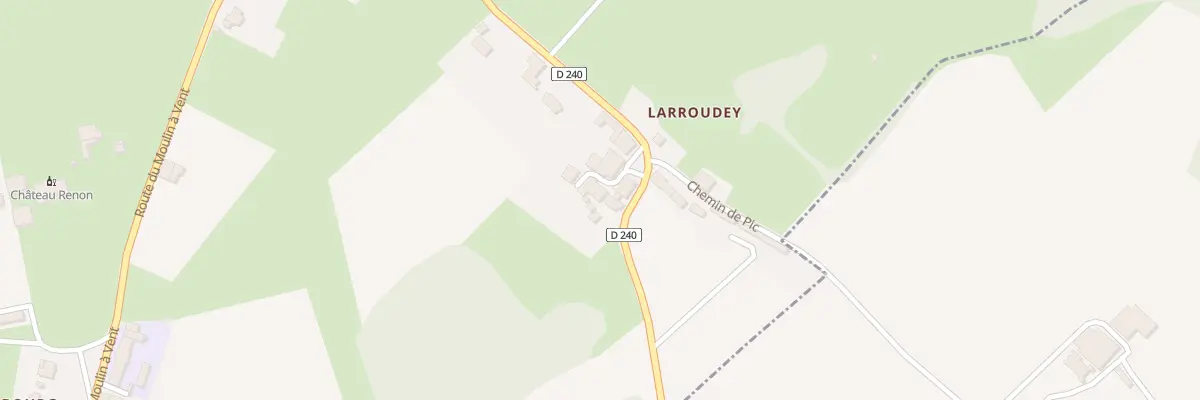 Plan du 363 Rte de Larroudey à Tabanac