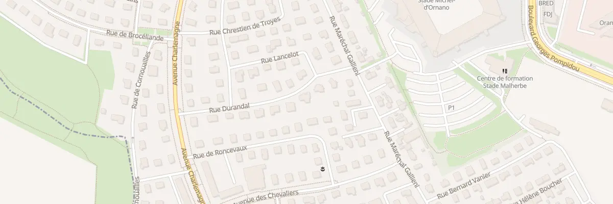 Plan du 7 Rue Durandal à Caen