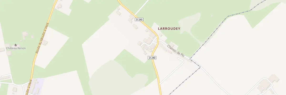 Plan du 409 Rte de Larroudey à Tabanac