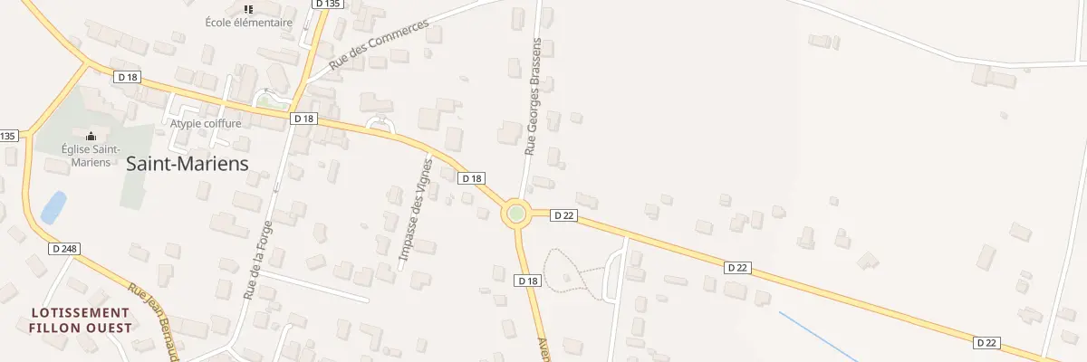 Plan du 8 Devant Le Camplat à Saint-Mariens