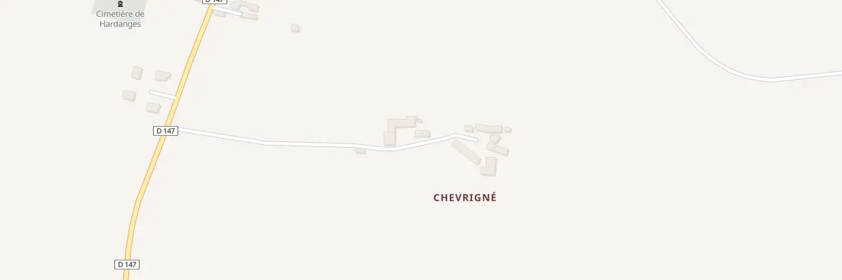 Plan du 2 Chevrigne à Hardanges