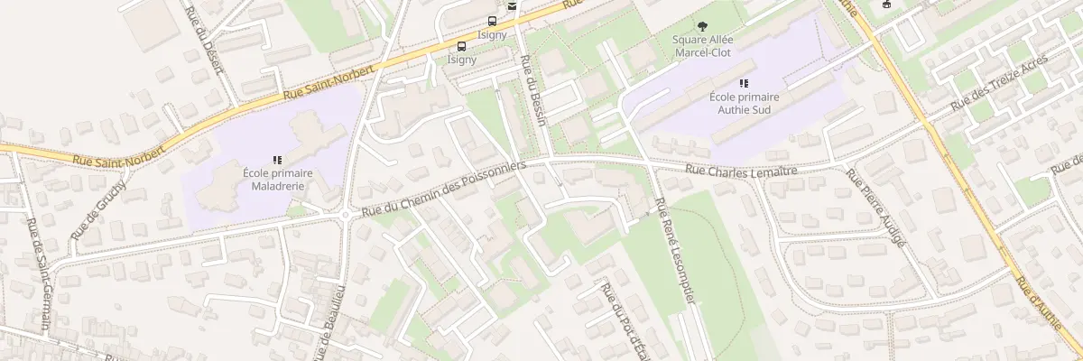Plan du 14 Rue du Chemin des Poissonniers à Caen