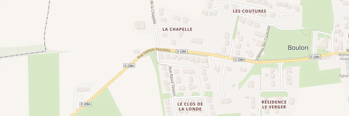 Plan du 71 Rue Abbé Gaugain à Boulon