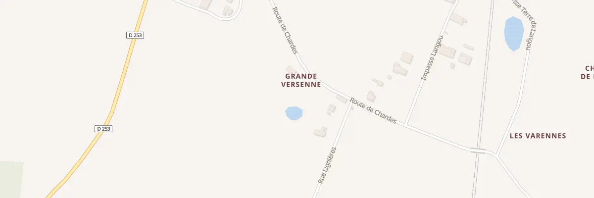 Plan du 10 Rte de Chardes à Coux