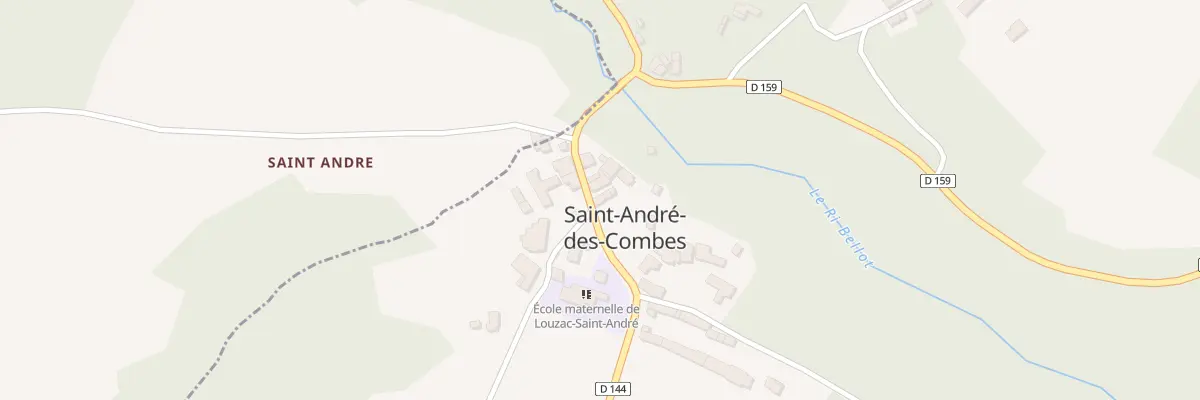 Plan du 1 Imp du Lavoir à Louzac-Saint-André