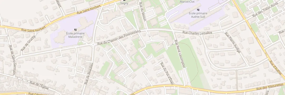 Plan du 12 Rue du Chemin des Poissonniers à Caen