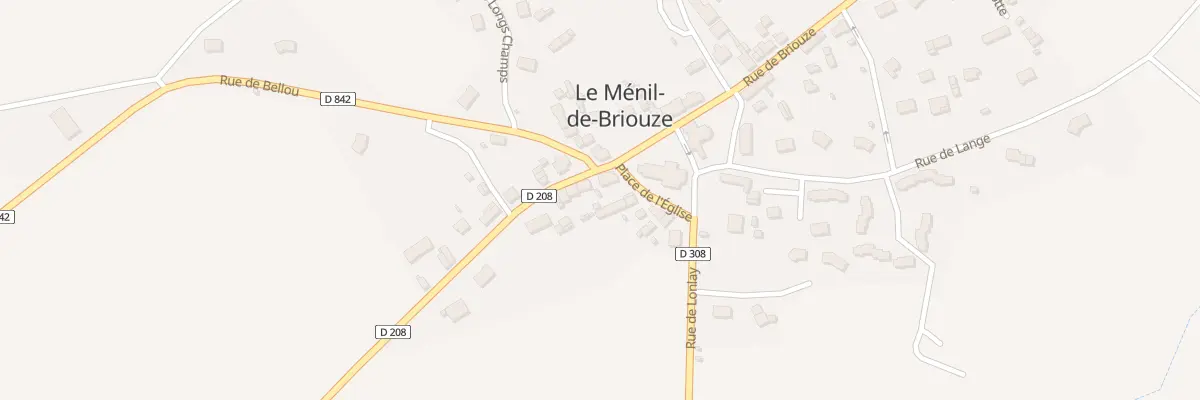 Plan du 7 Le Bourg au Ménil-de-Briouze