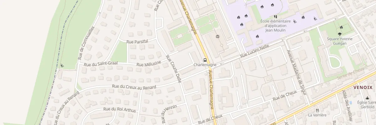 Plan du 77 Rue du Creux au Renard à Caen