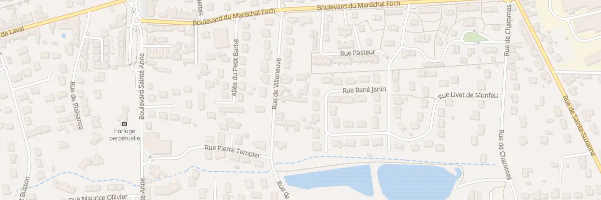 Plan du 25 Rue de Villeneuve à Évron