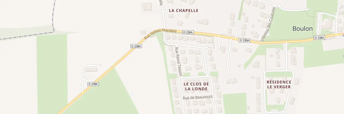 Plan du 22 Rue Raoul Tesson à Boulon