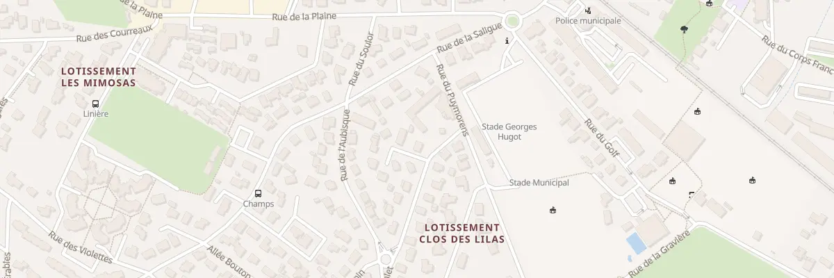 Plan du 2B Rue du Tourmalet à Billère