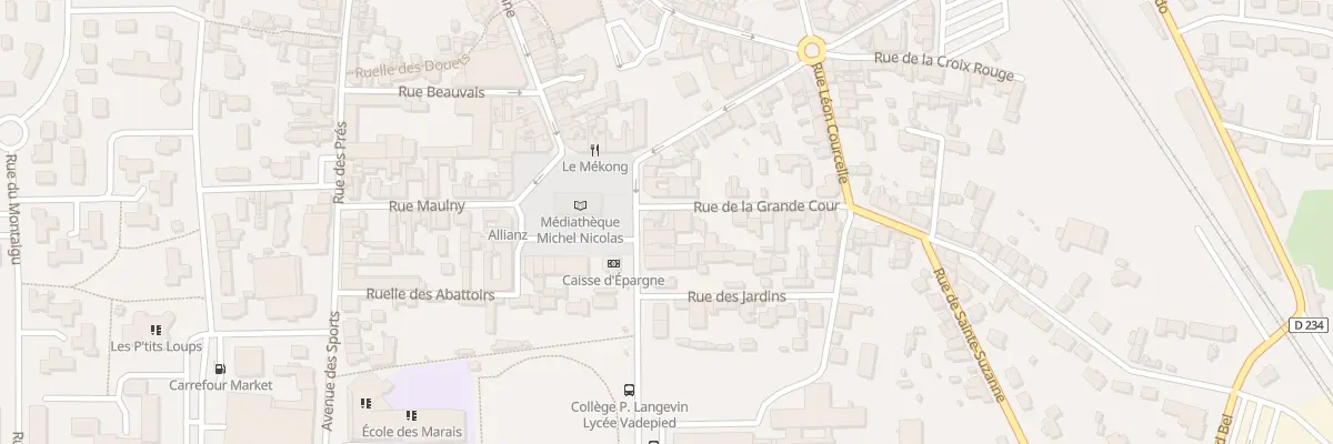 Plan du 2 Rue de la Grande Cour à Évron