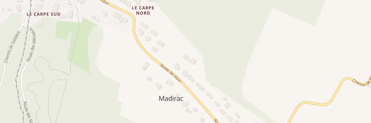 Plan de Rte de Haux à Madirac