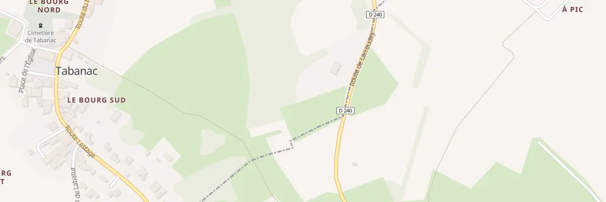 Plan du 232 Les Graves à Tabanac