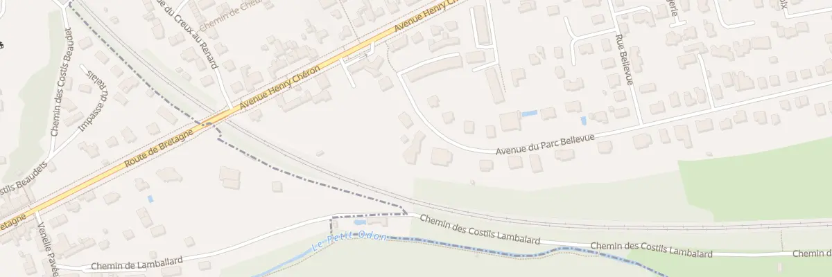 Plan du 12 Av du Parc Bellevue à Caen