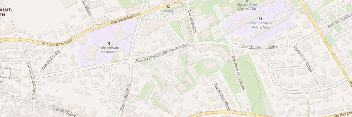 Plan du 10 Rue du Chemin des Poissonniers à Caen
