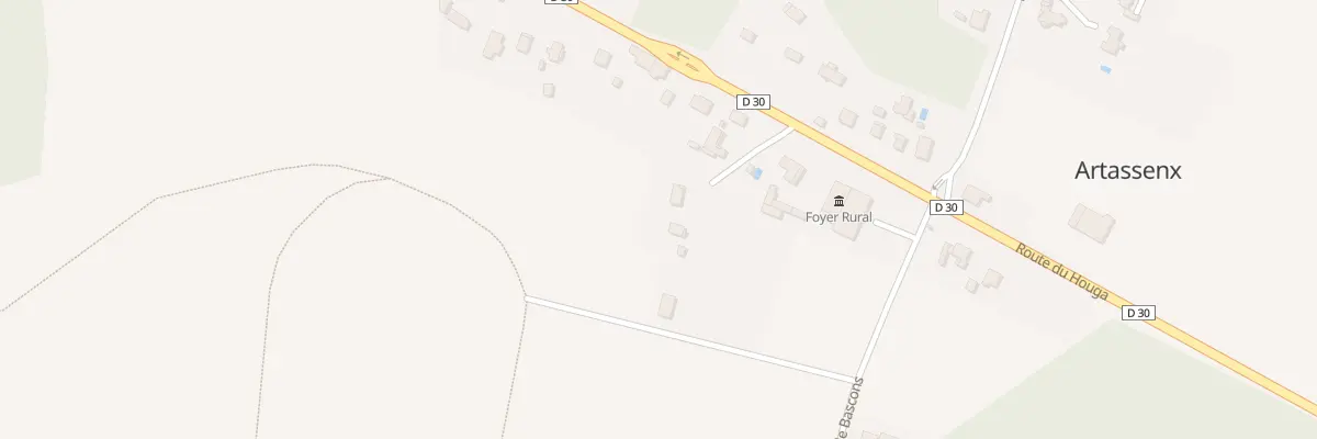 Plan du 123 Rte de Mont de Marsan à Artassenx