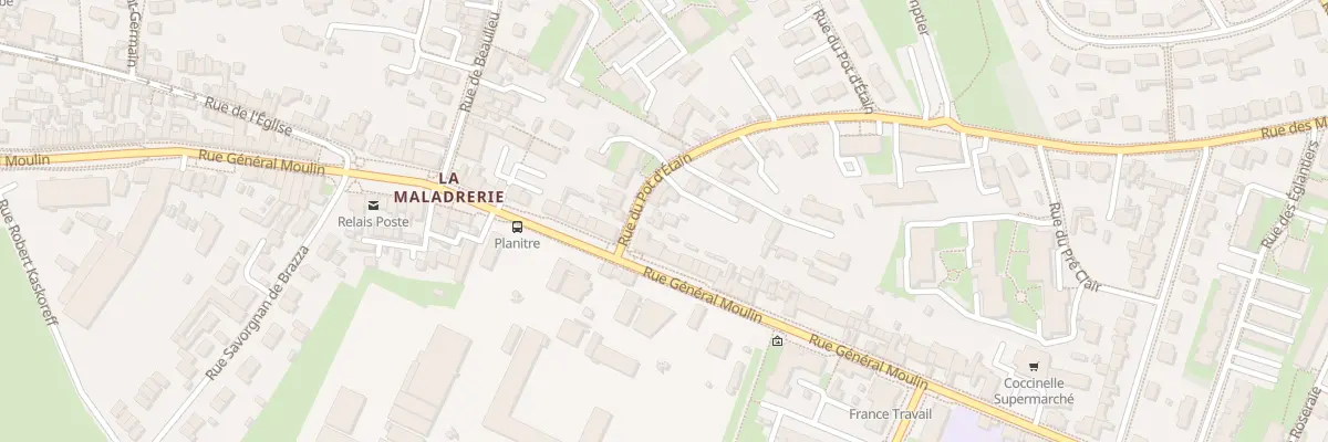 Plan du 2 Rue du Pot d’Étain à Caen