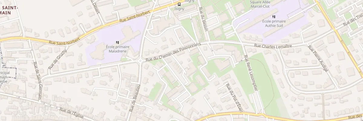 Plan du 8 Rue du Chemin des Poissonniers à Caen