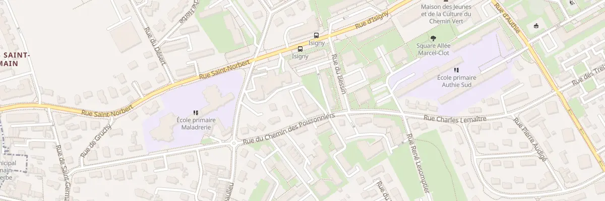 Plan du 11 Rue du Chemin des Poissonniers à Caen